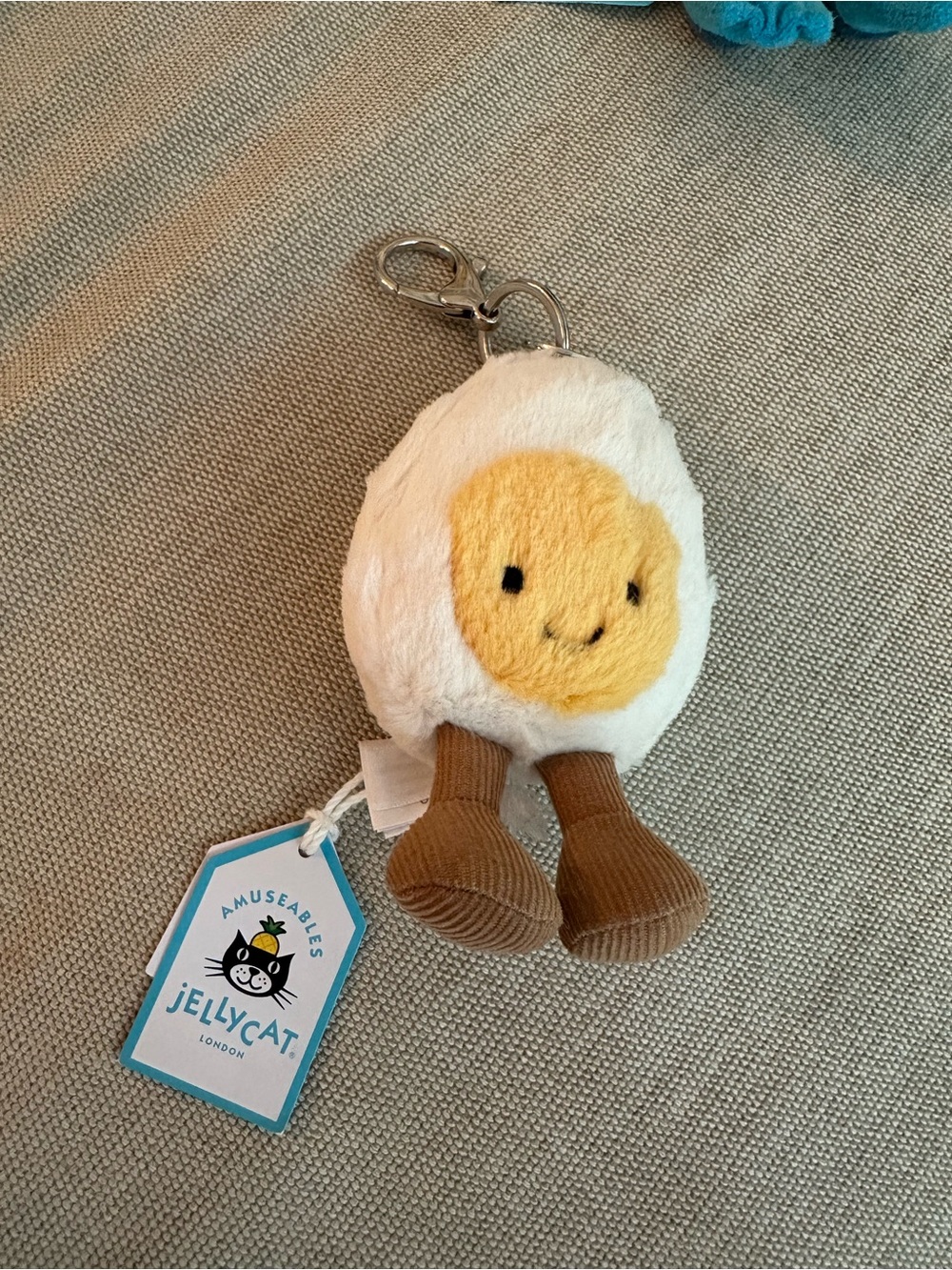 BNWT Jellycat Happy Boiled Egg Bag Charm